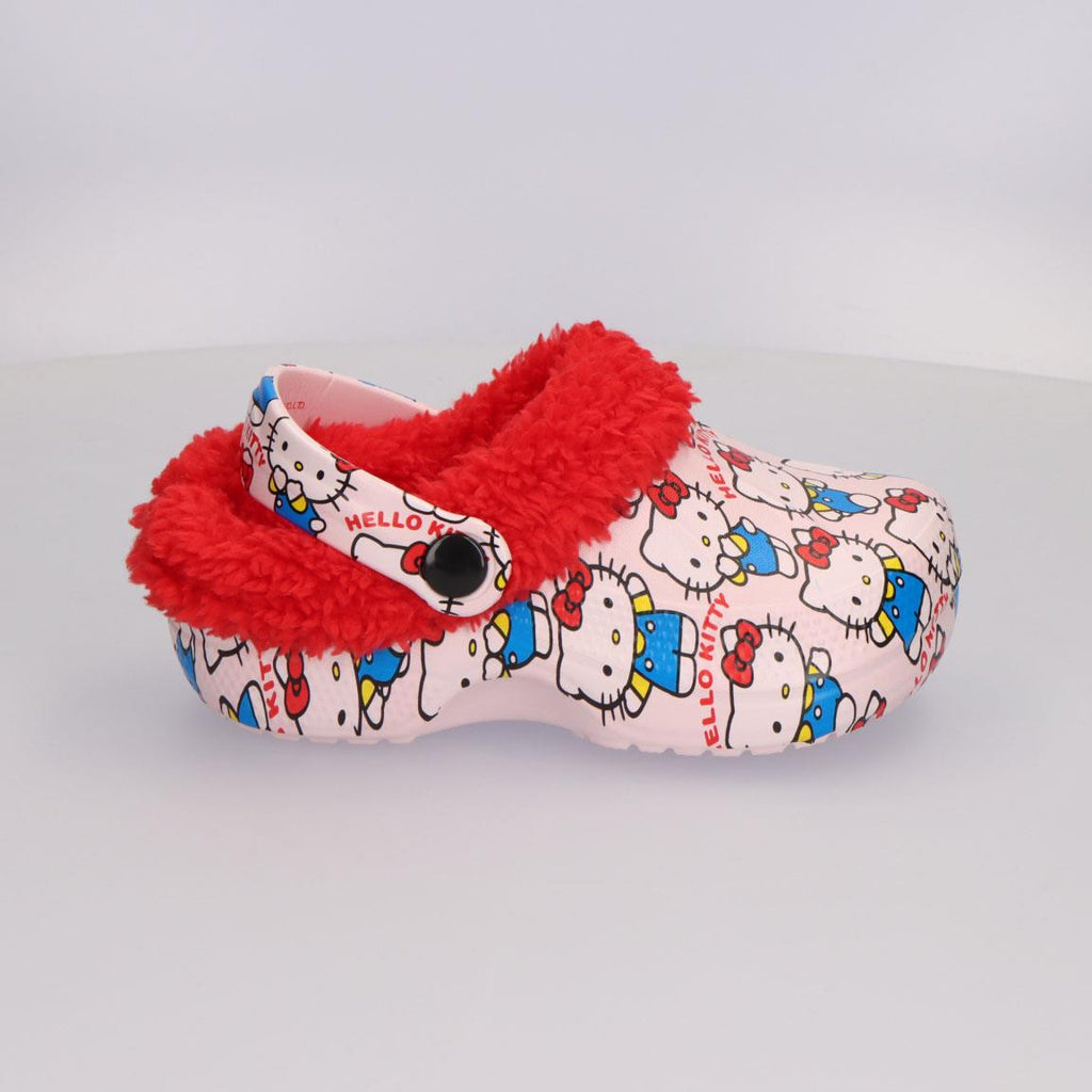 Zapatillas de casa zueco borreguillo hello kitty