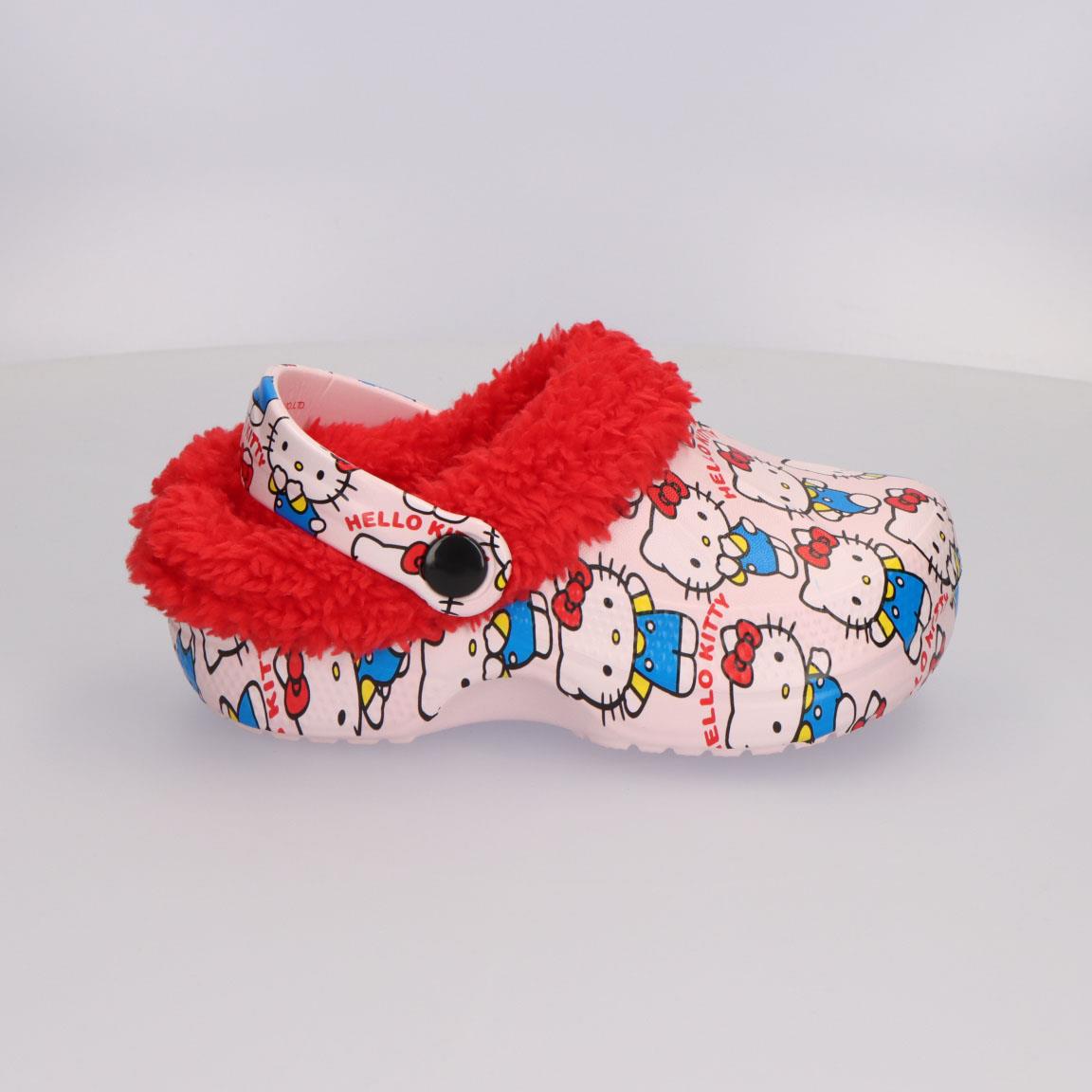 Zapatillas de casa zueco borreguillo hello kitty