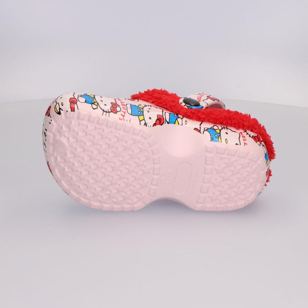 Zapatillas de casa zueco borreguillo hello kitty