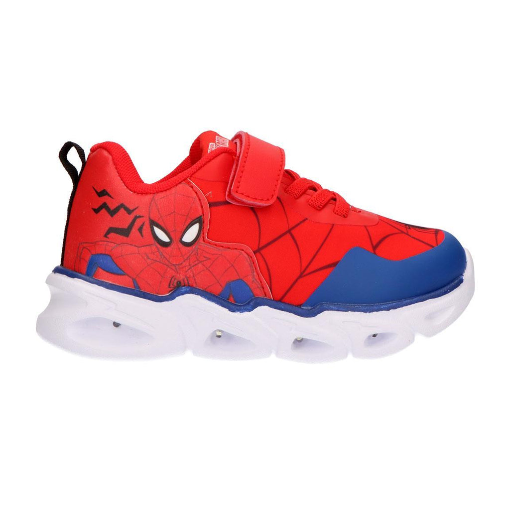 Deportiva suela ligera eva con luces spiderman