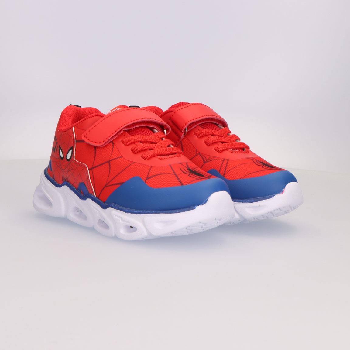 Deportiva suela ligera eva con luces spiderman