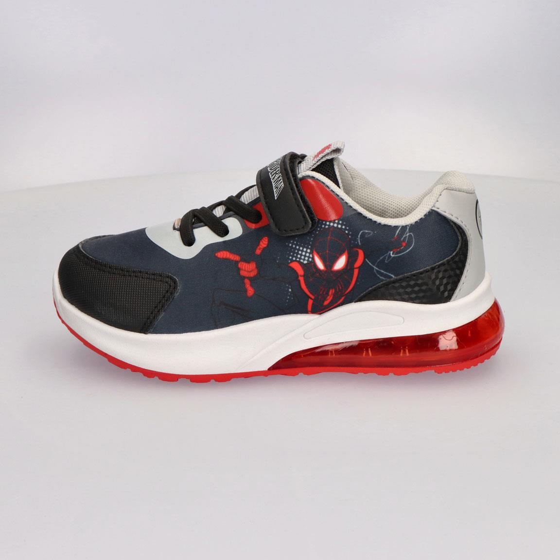 Deportiva suela pvc con luces spiderman