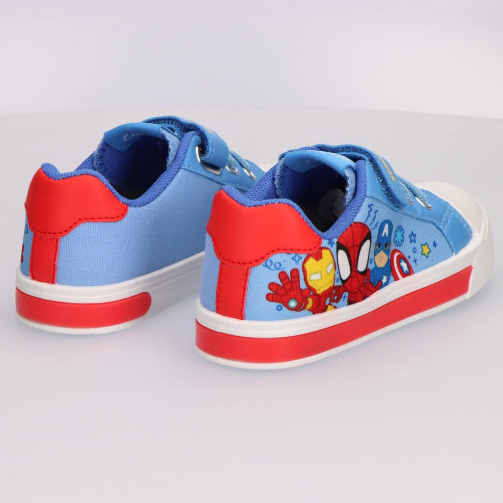 Zapatilla loneta suela pvc con luces spidey