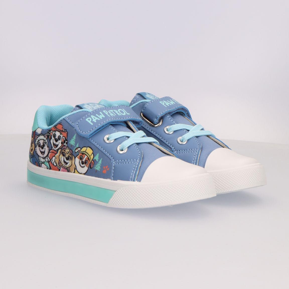 Zapatilla loneta suela pvc con luces paw patrol
