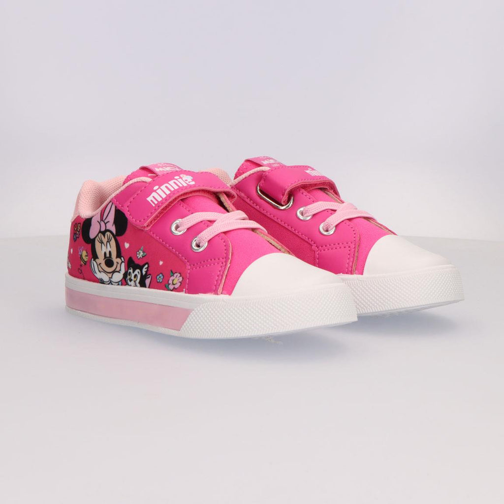 Zapatilla loneta suela pvc con luces minnie