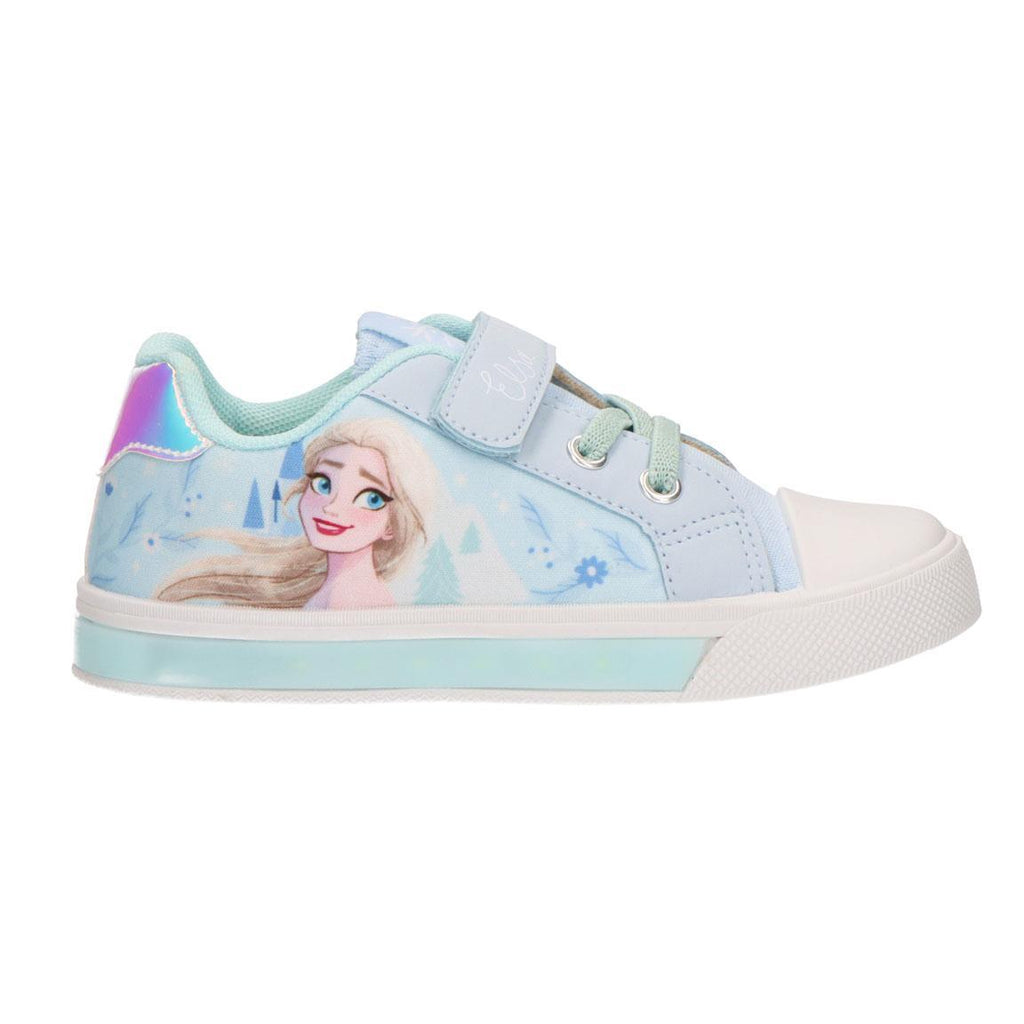 Zapatilla loneta suela pvc con luces frozen