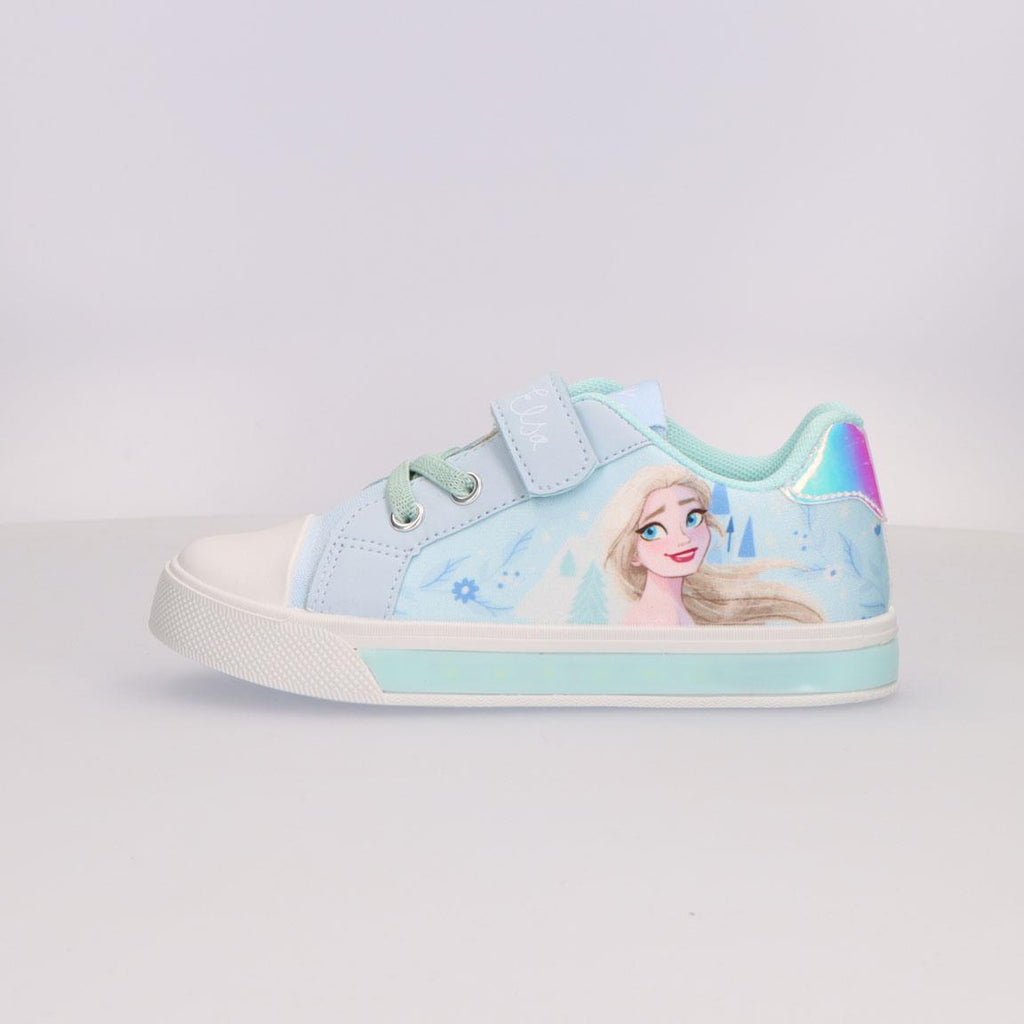 Zapatilla loneta suela pvc con luces frozen