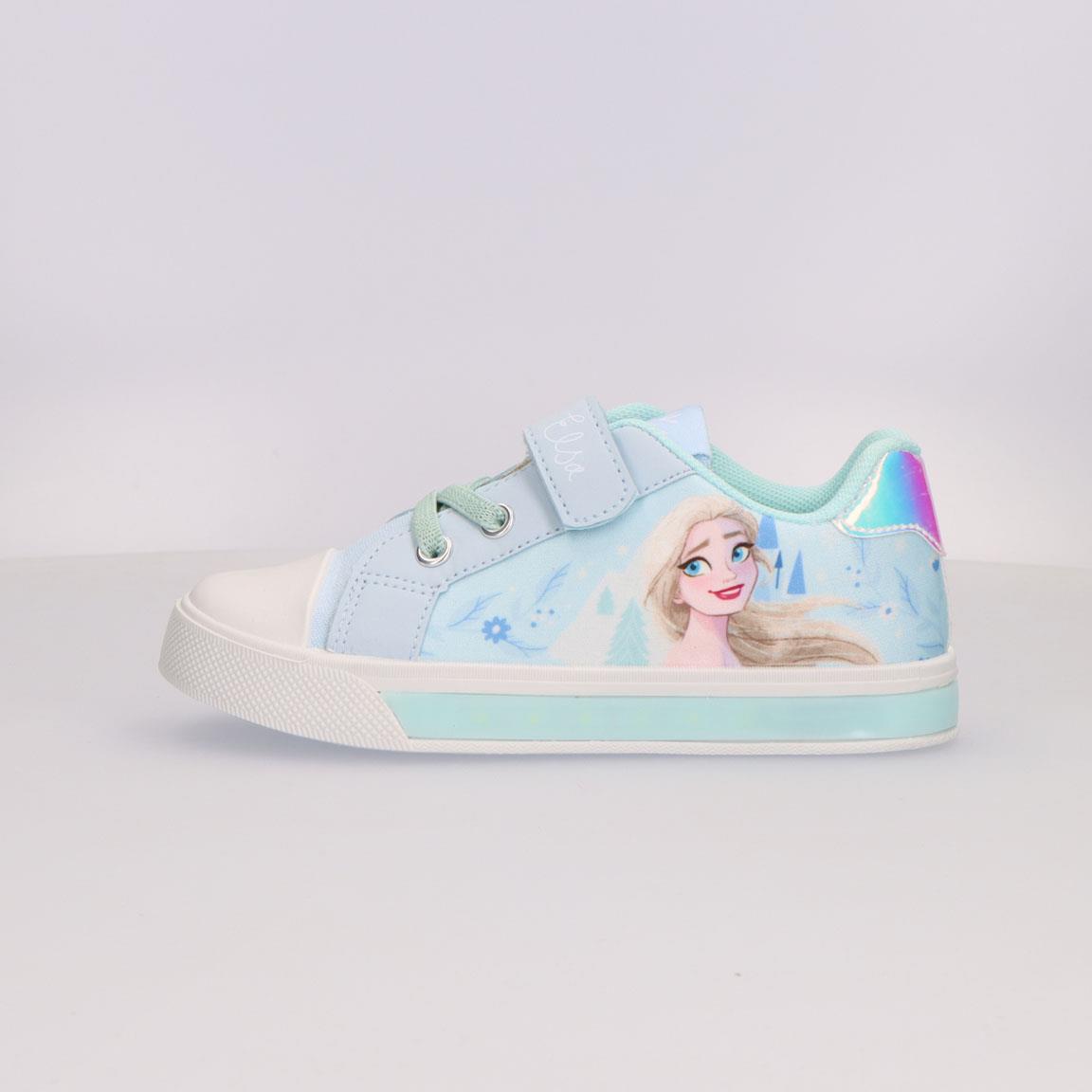 Zapatilla loneta suela pvc con luces frozen