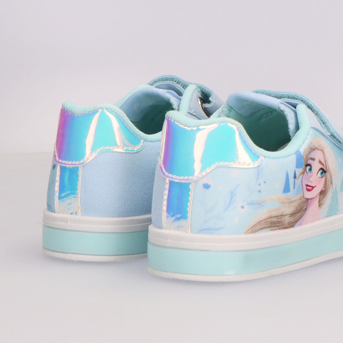 Zapatilla loneta suela pvc con luces frozen