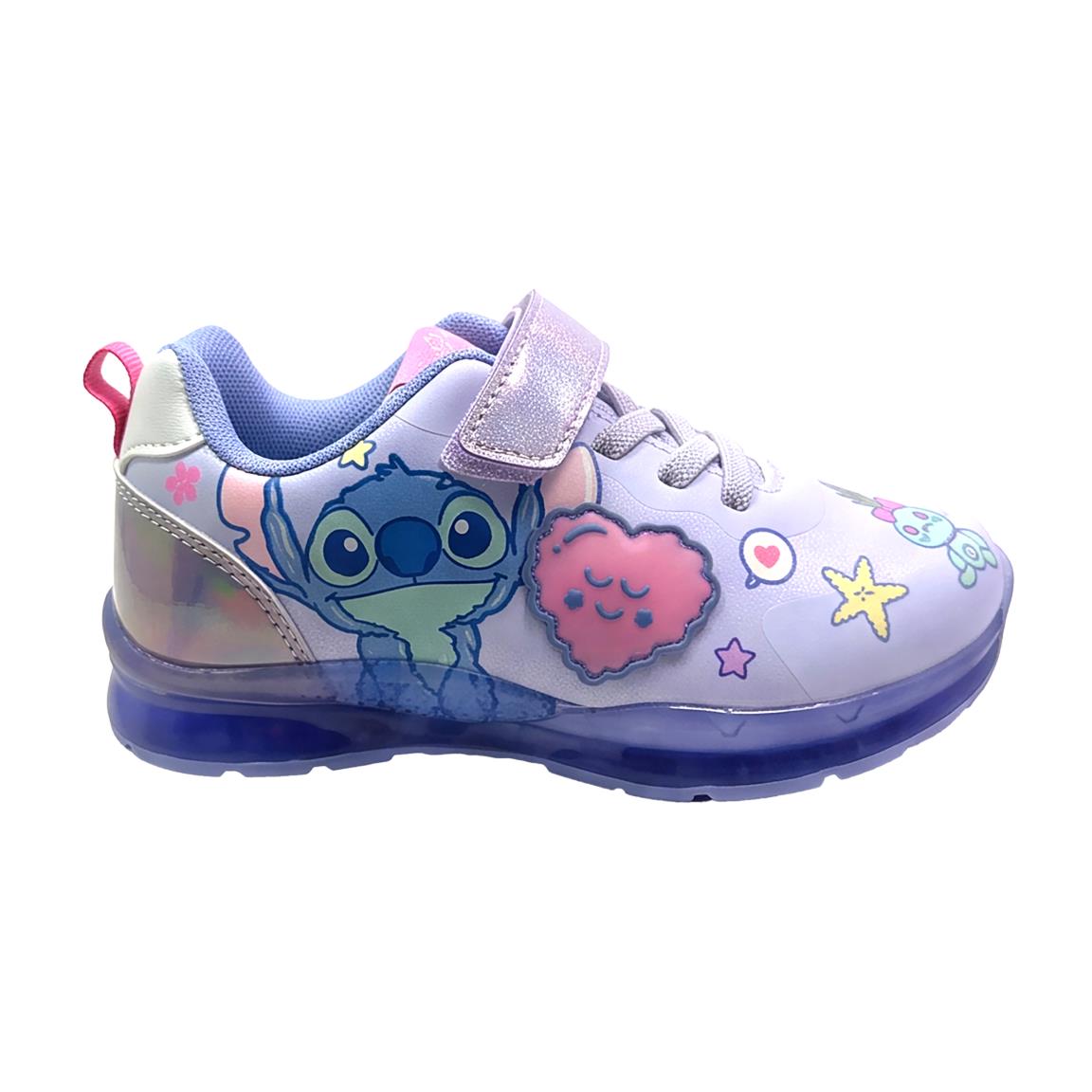 Deportiva suela tpr con luces transparente stitch