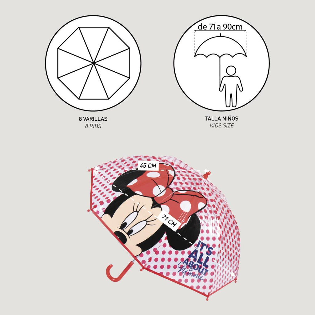 Paraguas manual poe minnie