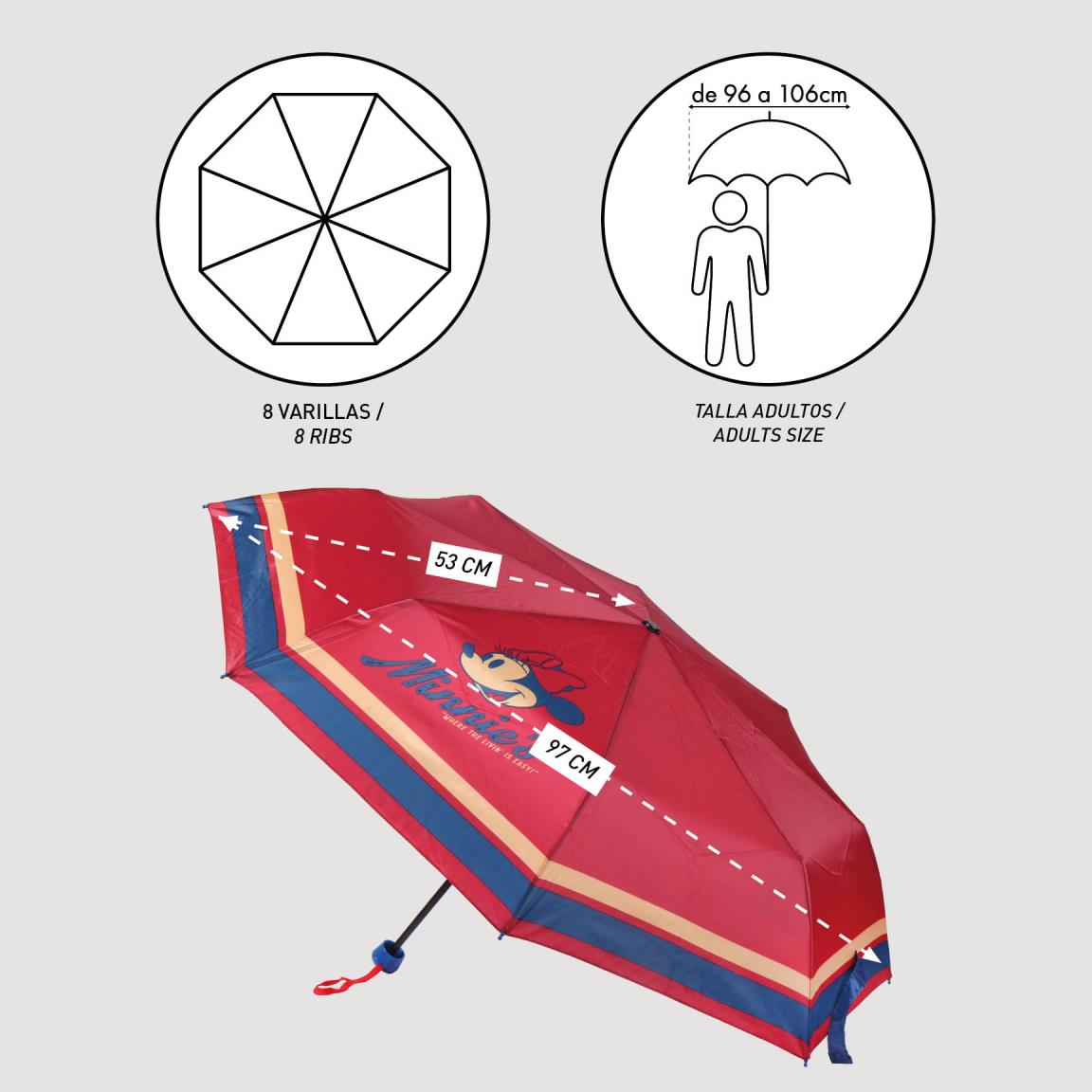 Paraguas manual plegable escolar minnie