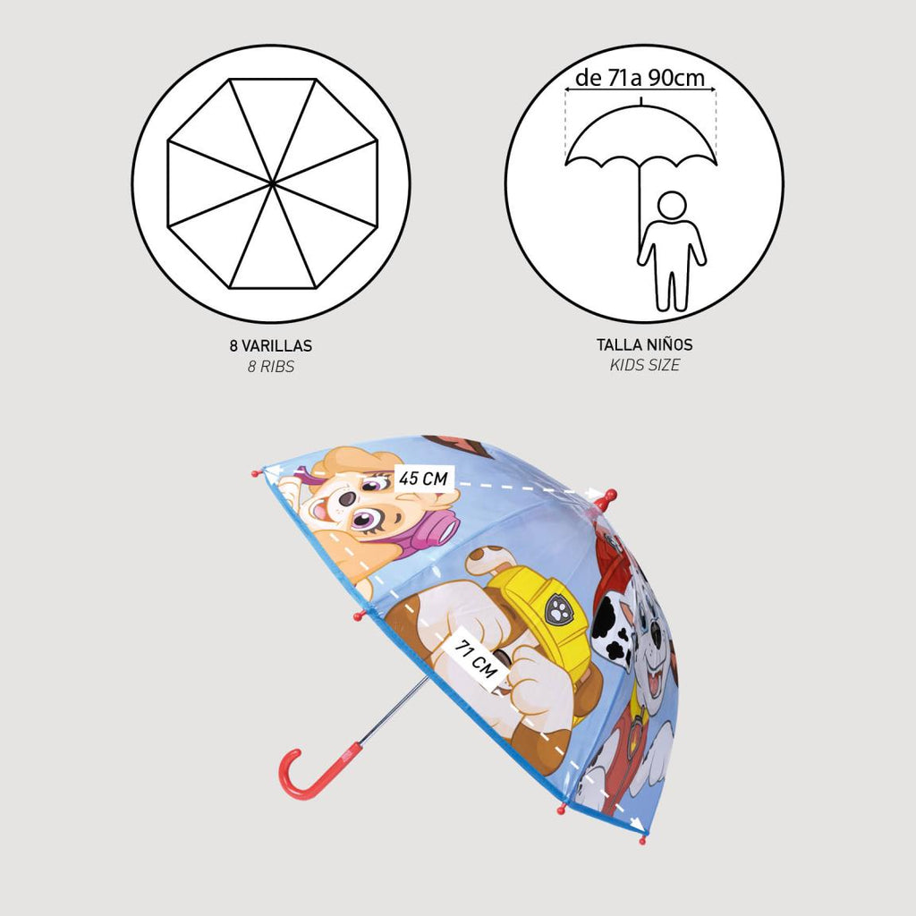 Paraguas manual poe paw patrol