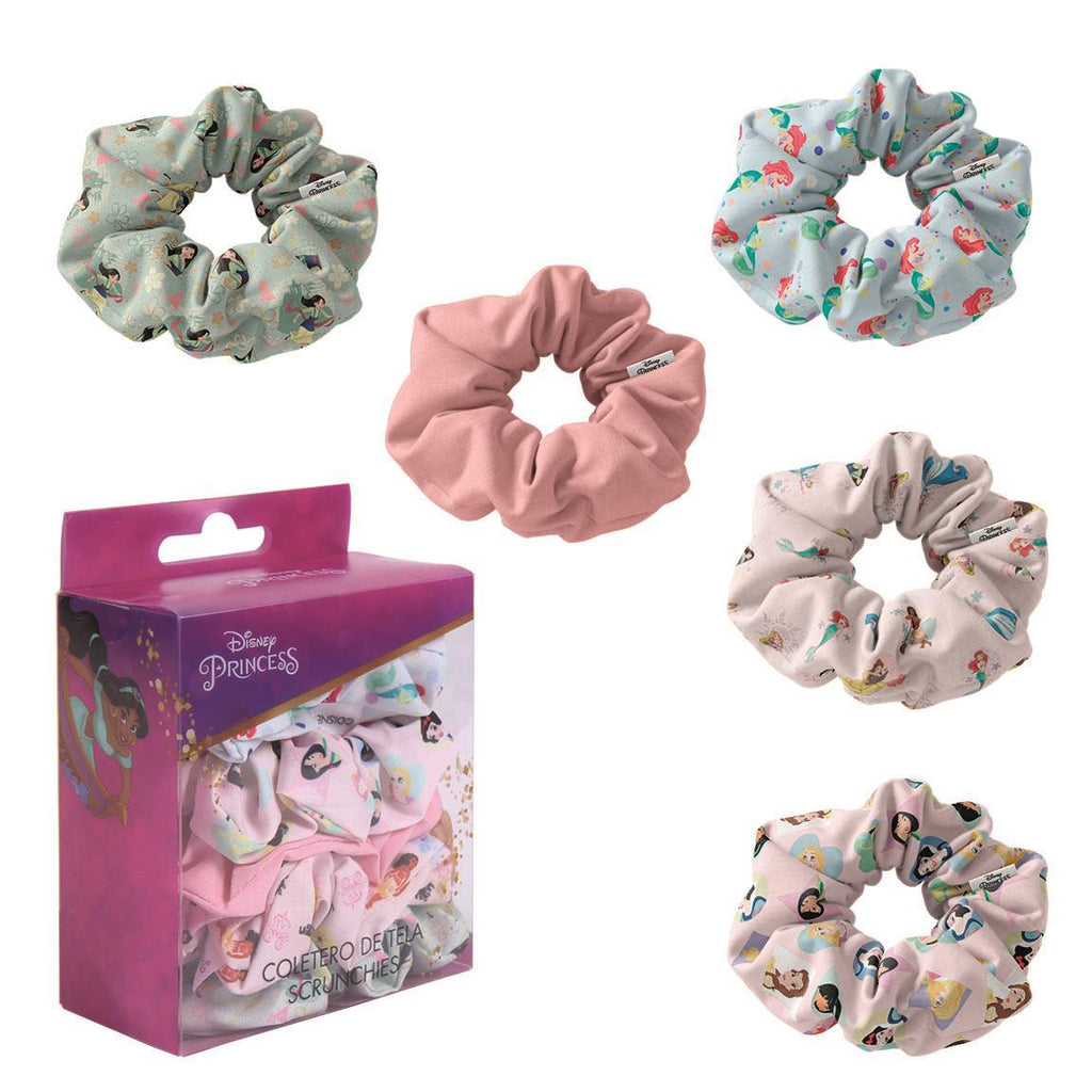 Accesorios pelo coletero de tela 5 piezas princess