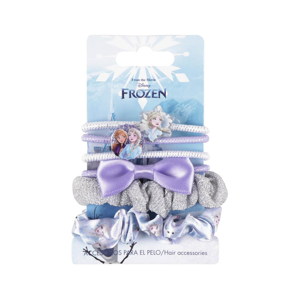 Accesorios pelo elásticos 6 piezas frozen