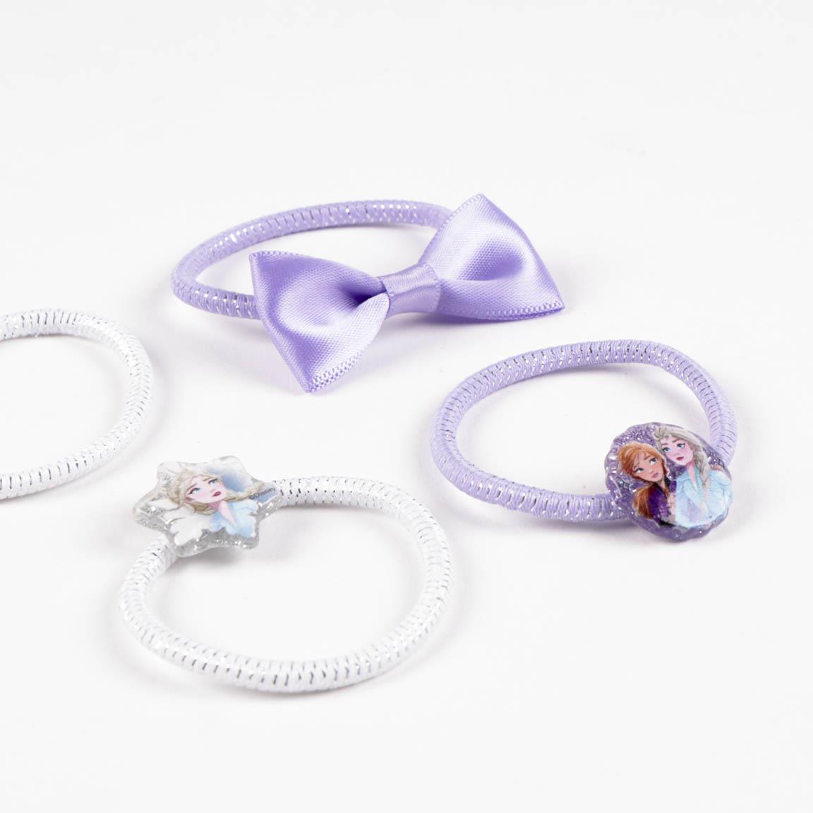 Accesorios pelo elásticos 6 piezas frozen