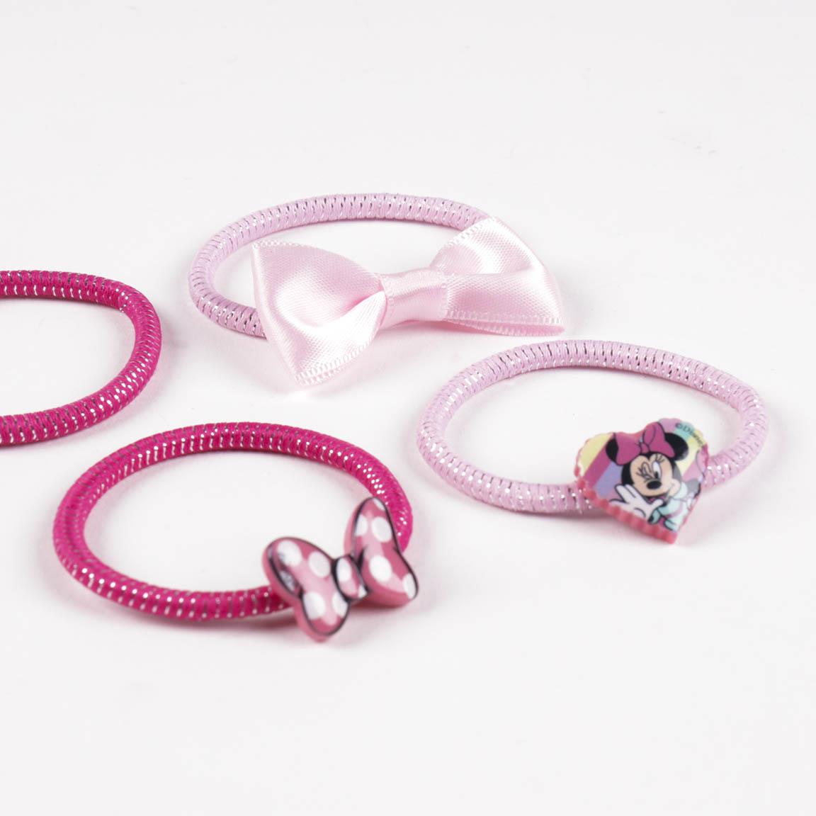 Accesorios pelo elásticos 6 piezas minnie