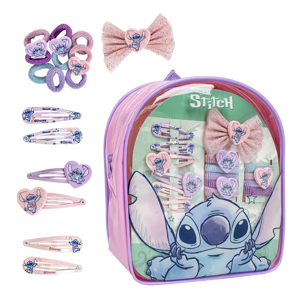 Set de belleza bolsito mochila stitch