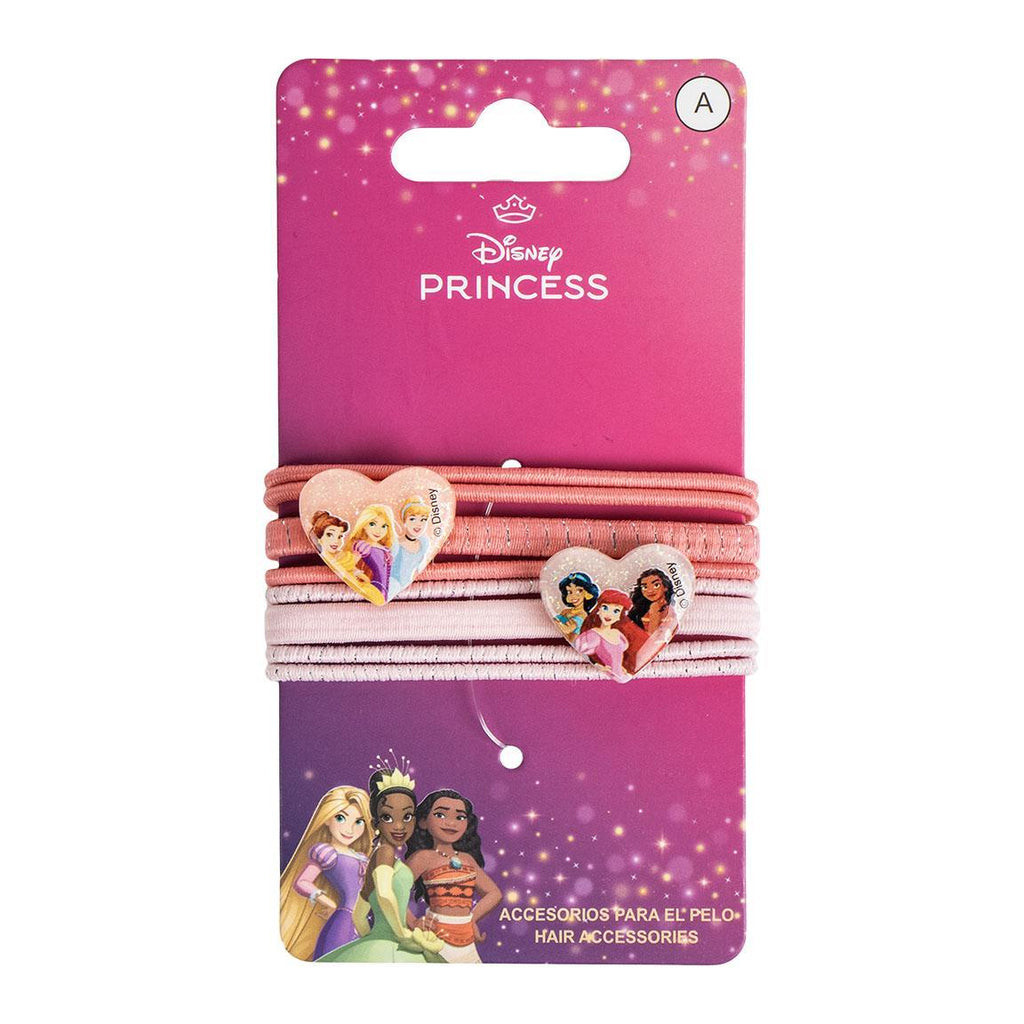 Accesorios pelo elásticos 8 piezas princess
