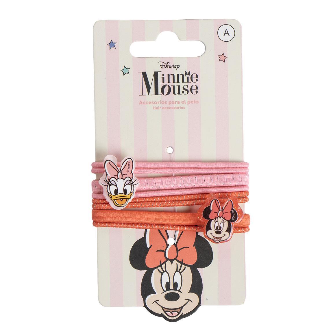 Accesorios pelo elásticos 8 piezas minnie