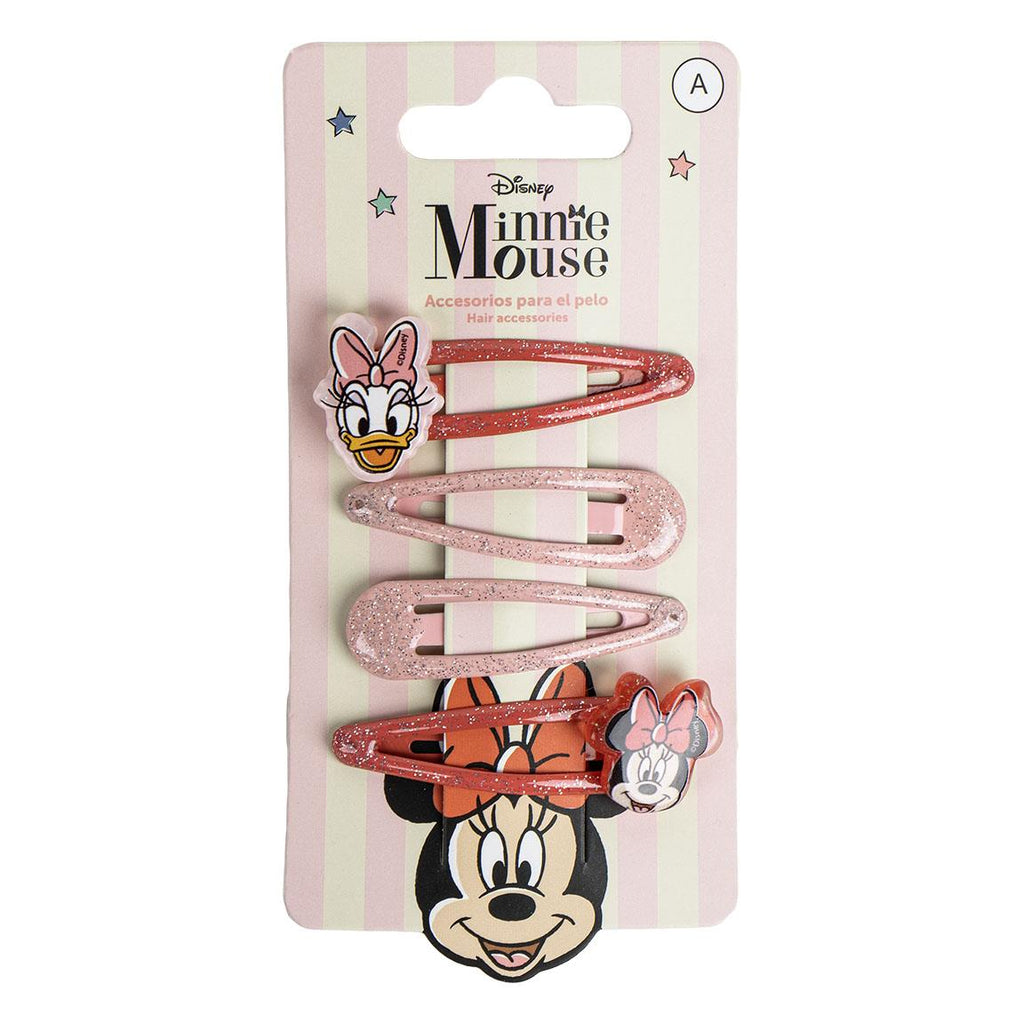 Accesorios pelo clips 4 piezas minnie