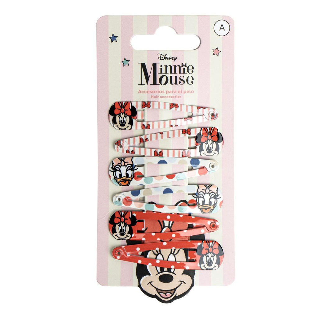 Accesorios pelo clips 6 piezas minnie