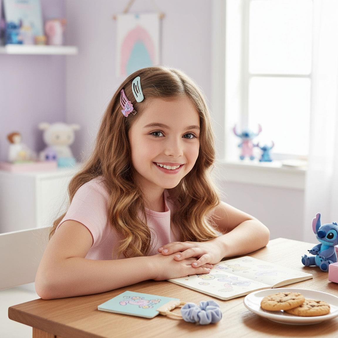 Accesorios pelo clips 4 piezas stitch