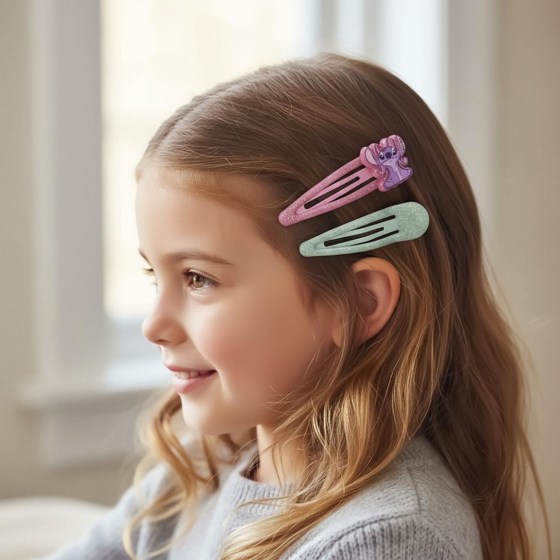 Accesorios pelo clips 4 piezas stitch