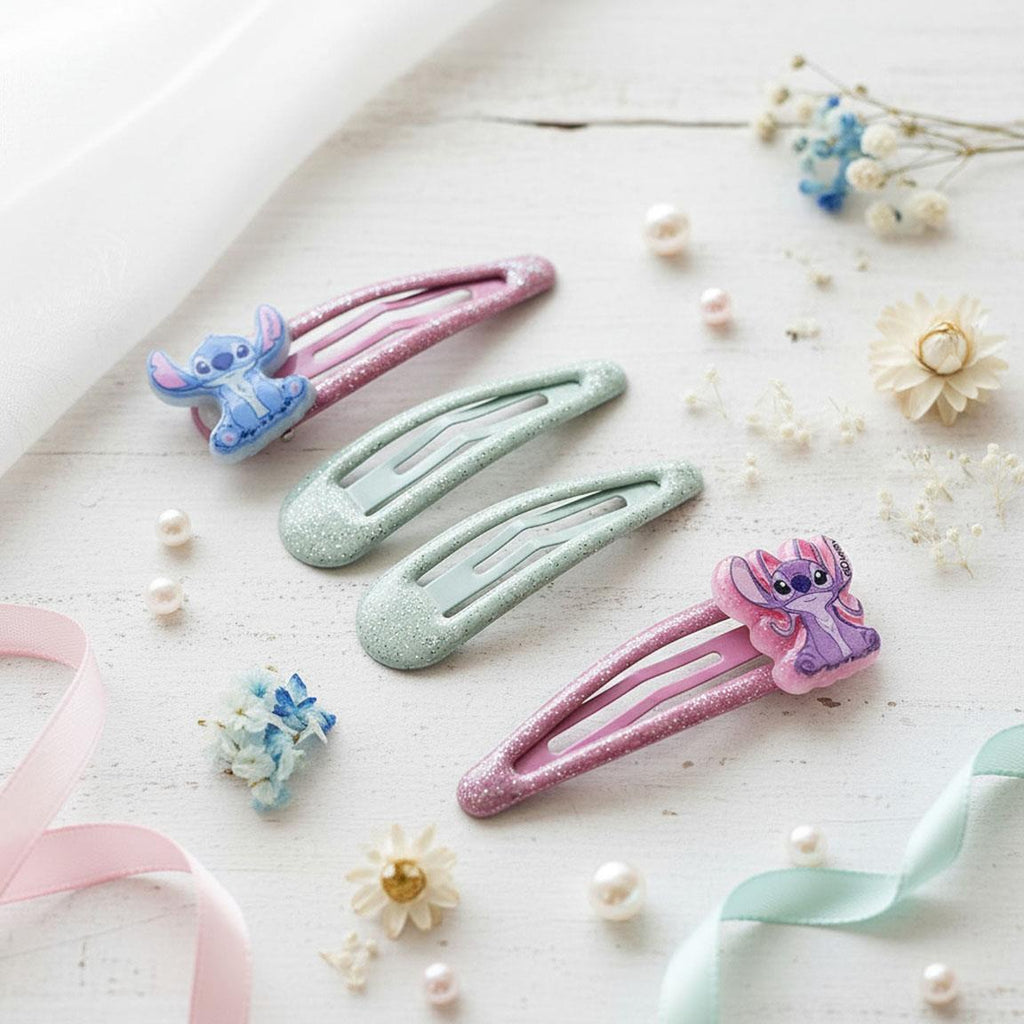 Accesorios pelo clips 4 piezas stitch