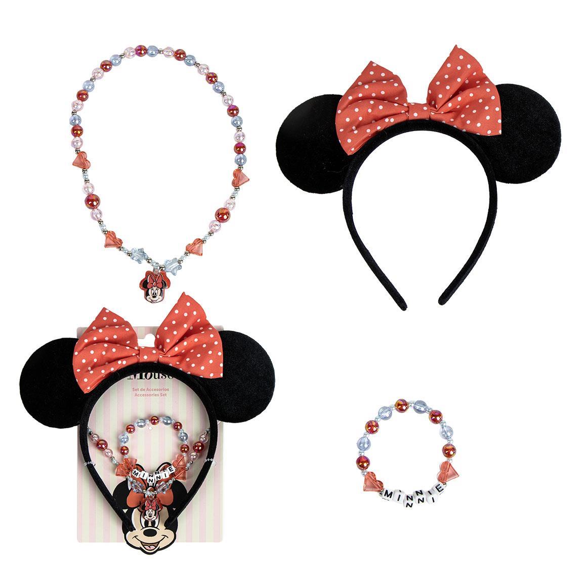 Bisuteria pack 3 piezas minnie