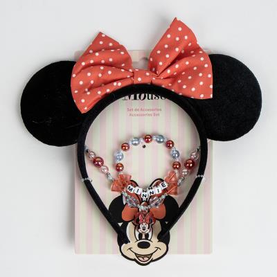 Bisuteria pack 3 piezas minnie