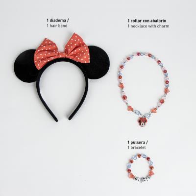 Bisuteria pack 3 piezas minnie