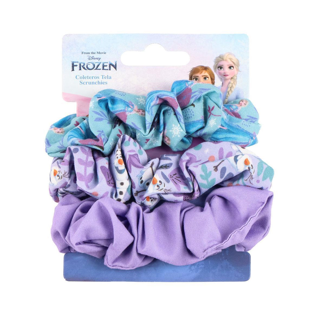 Accesorios pelo coletero de tela 3 piezas frozen