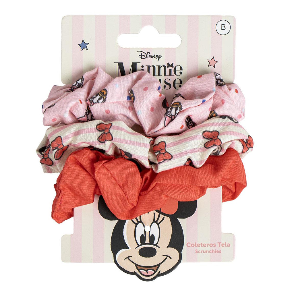 Accesorios pelo coletero de tela 3 piezas minnie