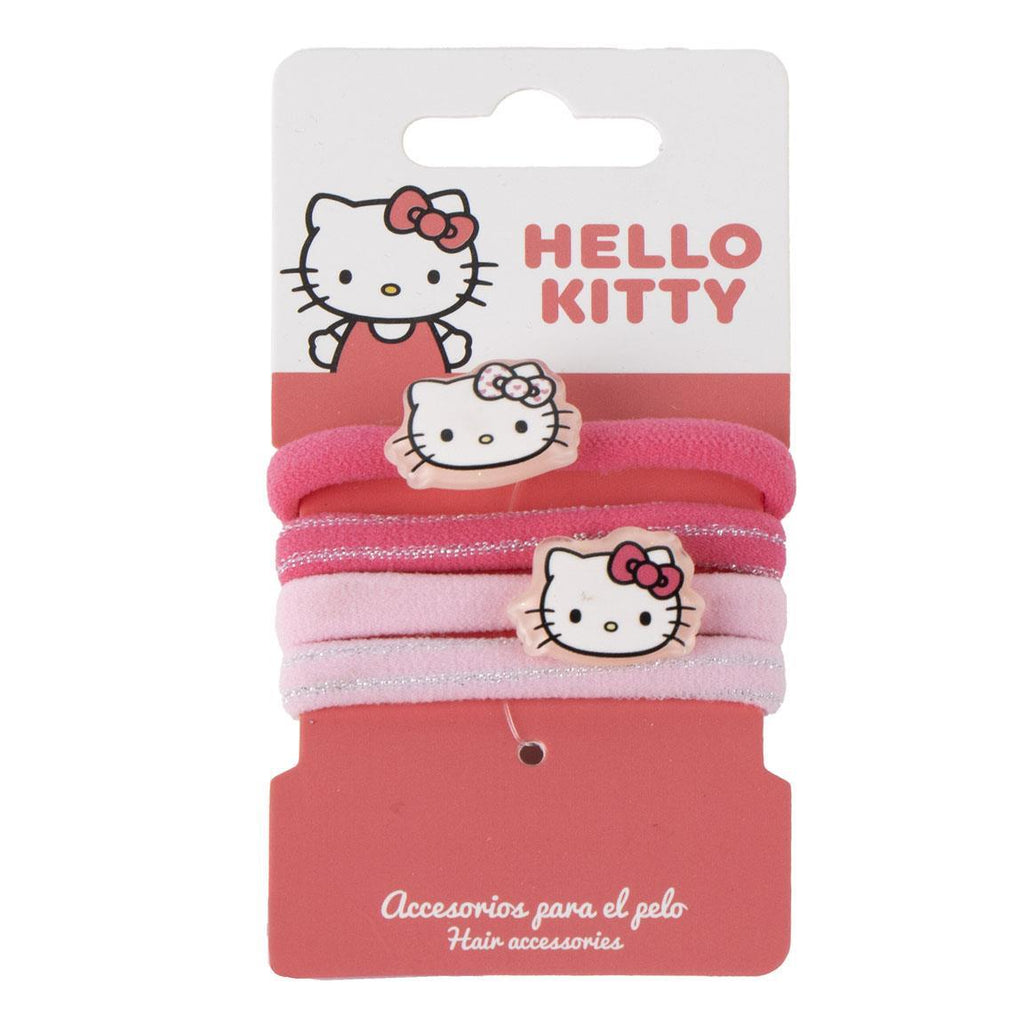 Accesorios pelo coletero 4 piezas hello kitty