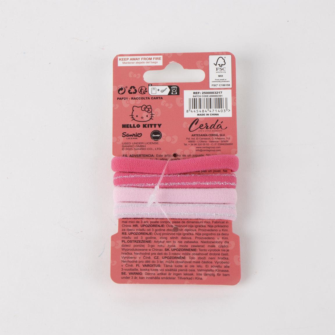 Accesorios pelo coletero 4 piezas hello kitty