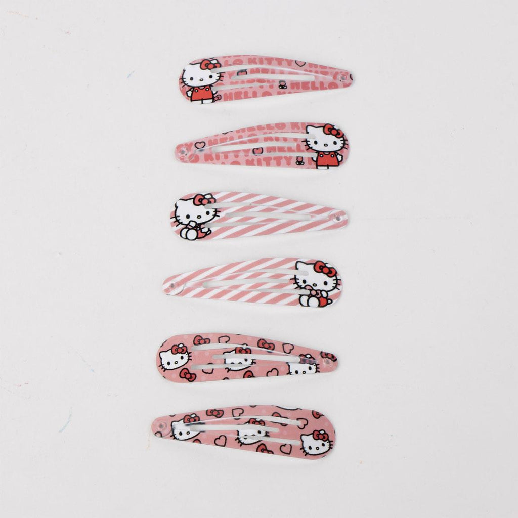 Accesorios pelo clips 6 piezas hello kitty
