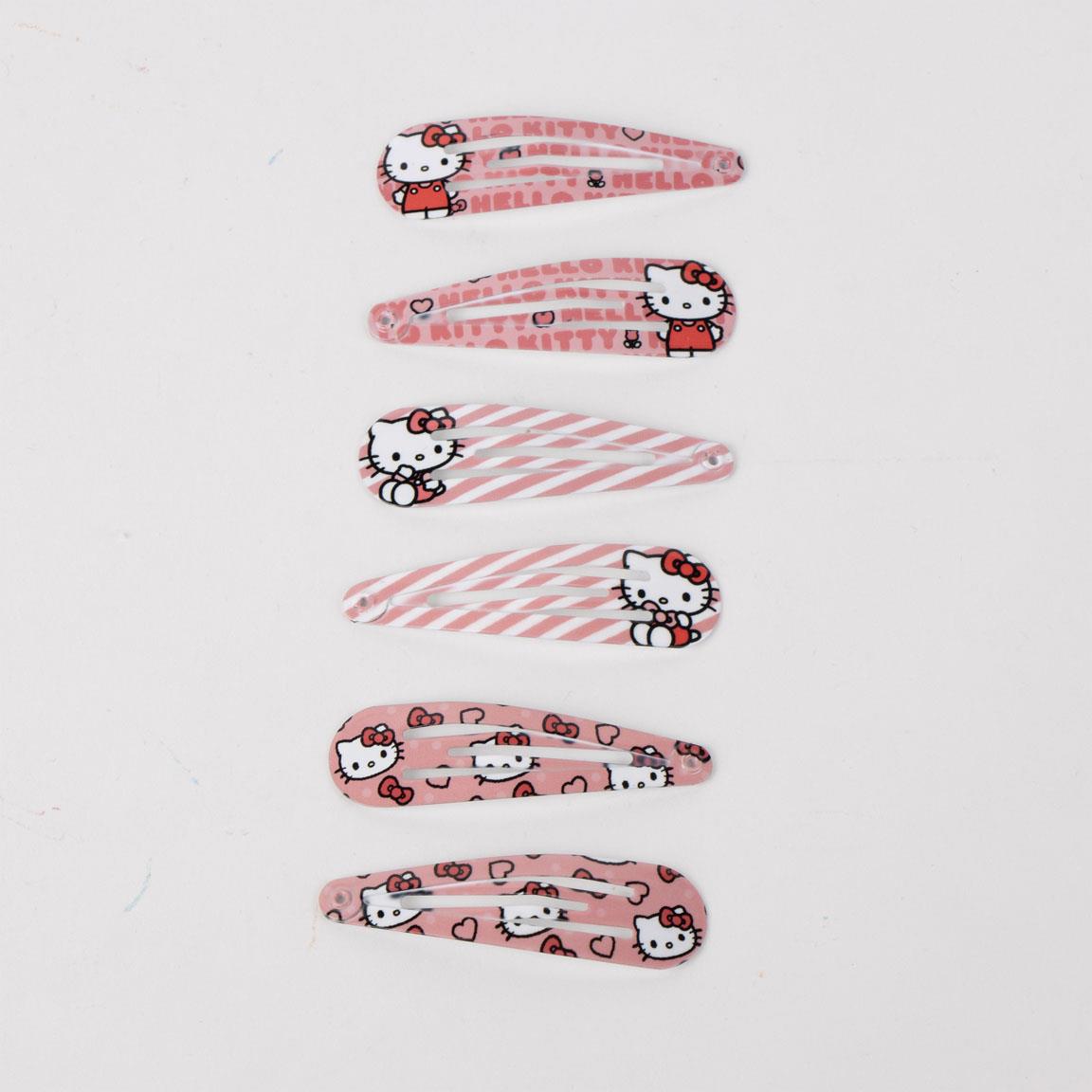 Accesorios pelo clips 6 piezas hello kitty
