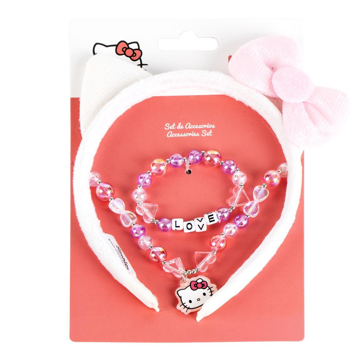 Bisuteria pack 3 piezas hello kitty