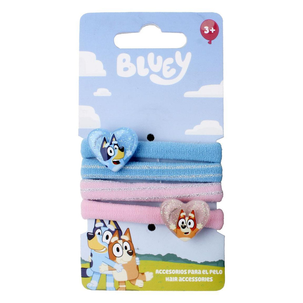 Accesorios pelo coletero 4 piezas bluey