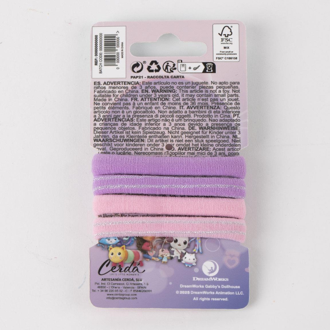 Accesorios pelo coletero 4 piezas gabby´s dollhouse