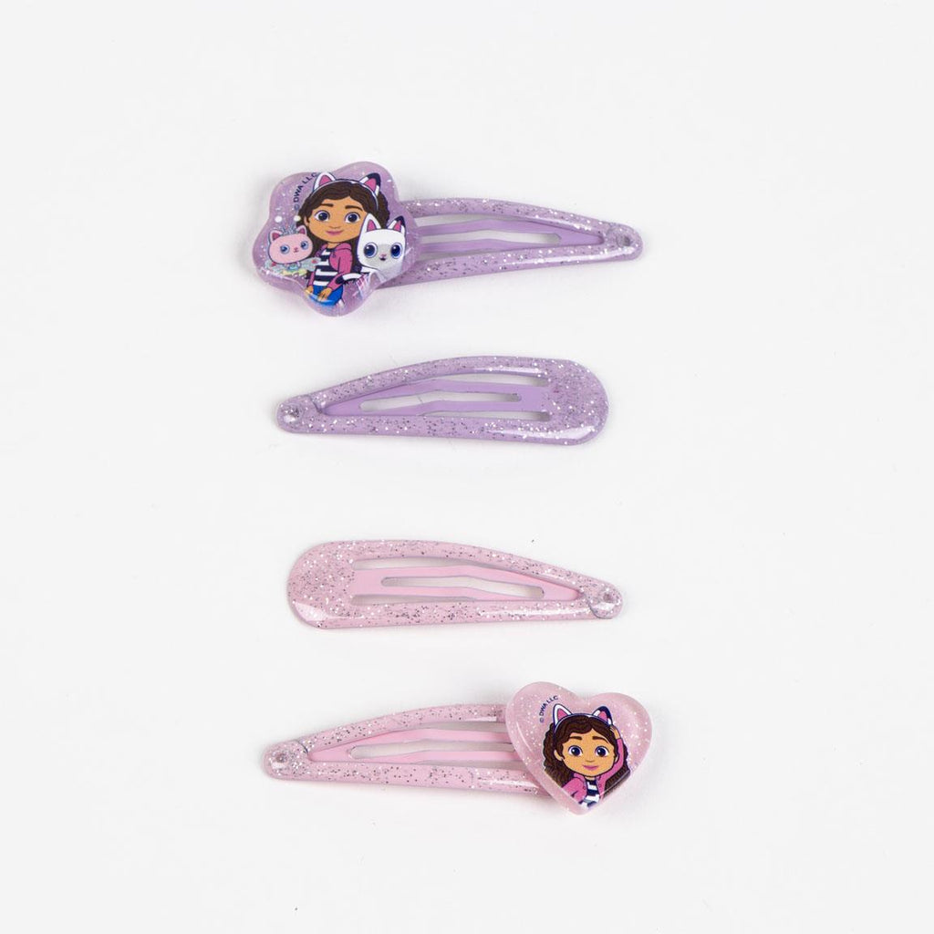 Accesorios pelo clips 4 piezas gabby´s dollhouse
