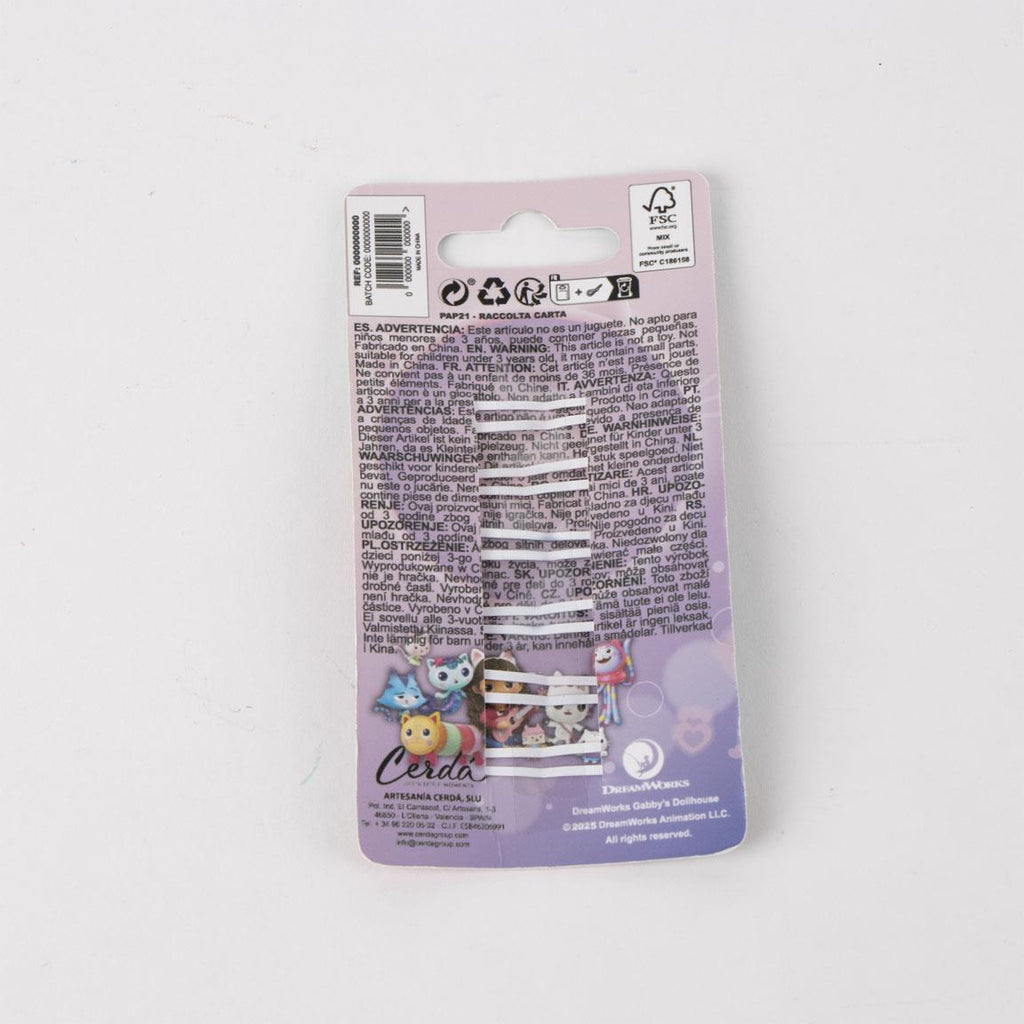 Accesorios pelo clips 6 piezas gabby´s dollhouse