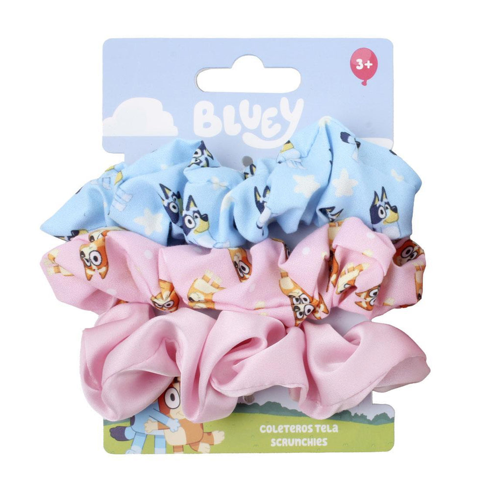 Accesorios pelo coletero de tela 3 piezas bluey
