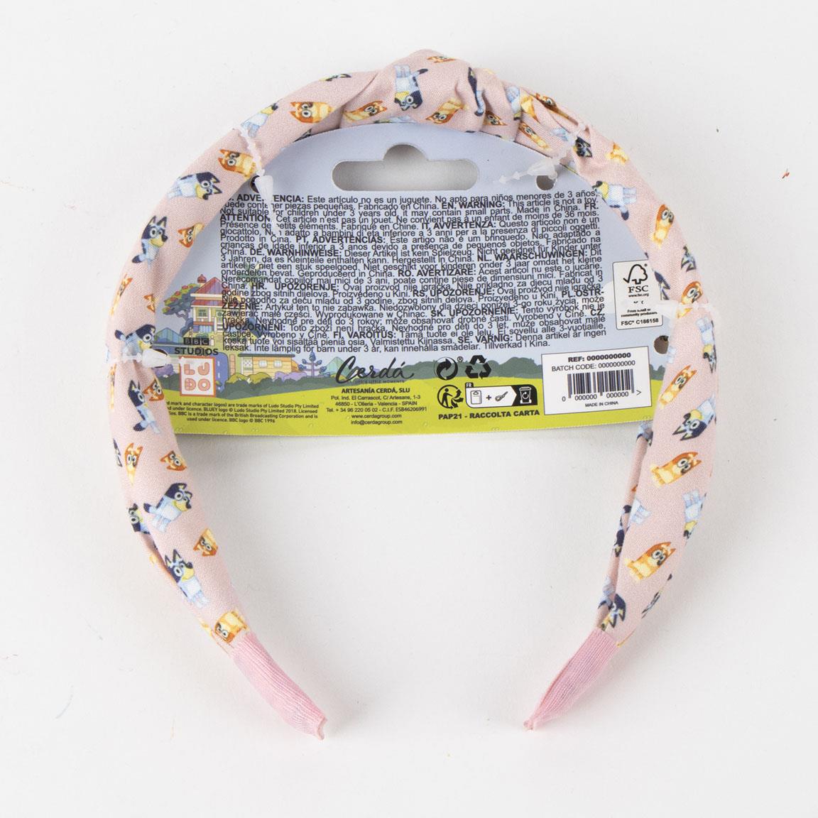 Accesorios pelo diadema infantil bluey