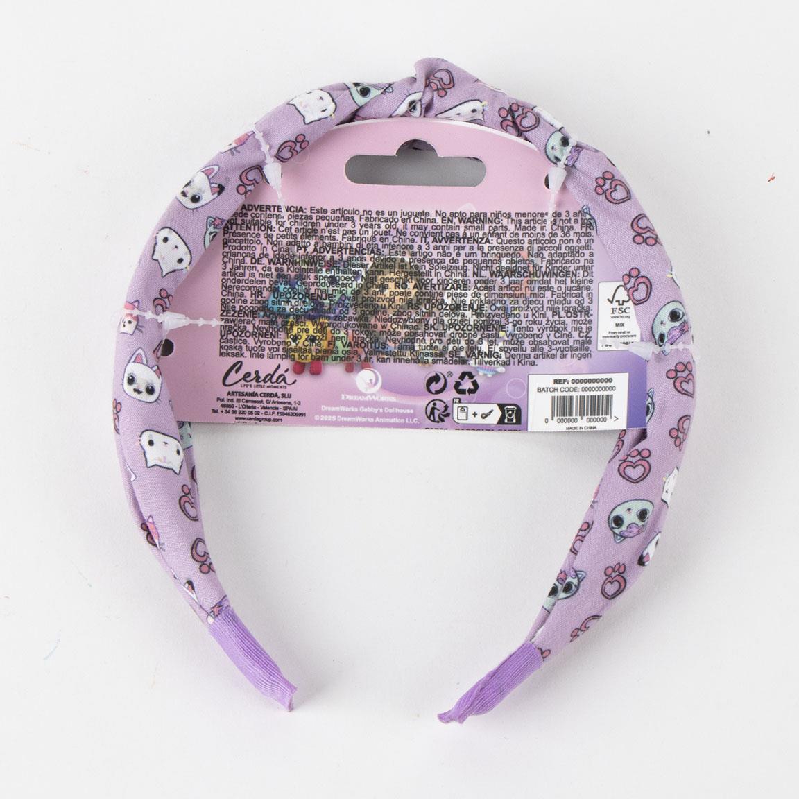Accesorios pelo diadema infantil gabby´s dollhouse