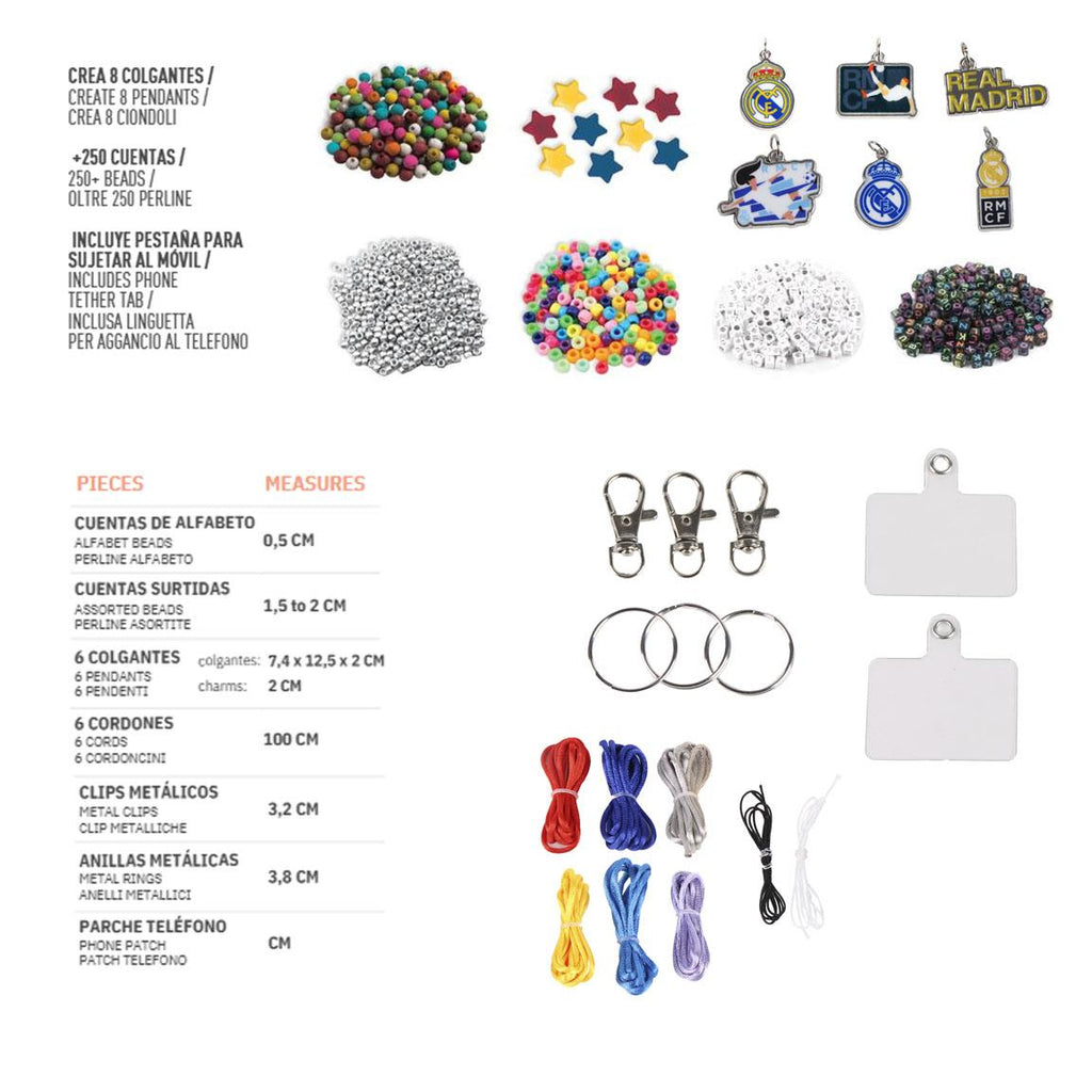 Set de belleza diy bag clip real madrid