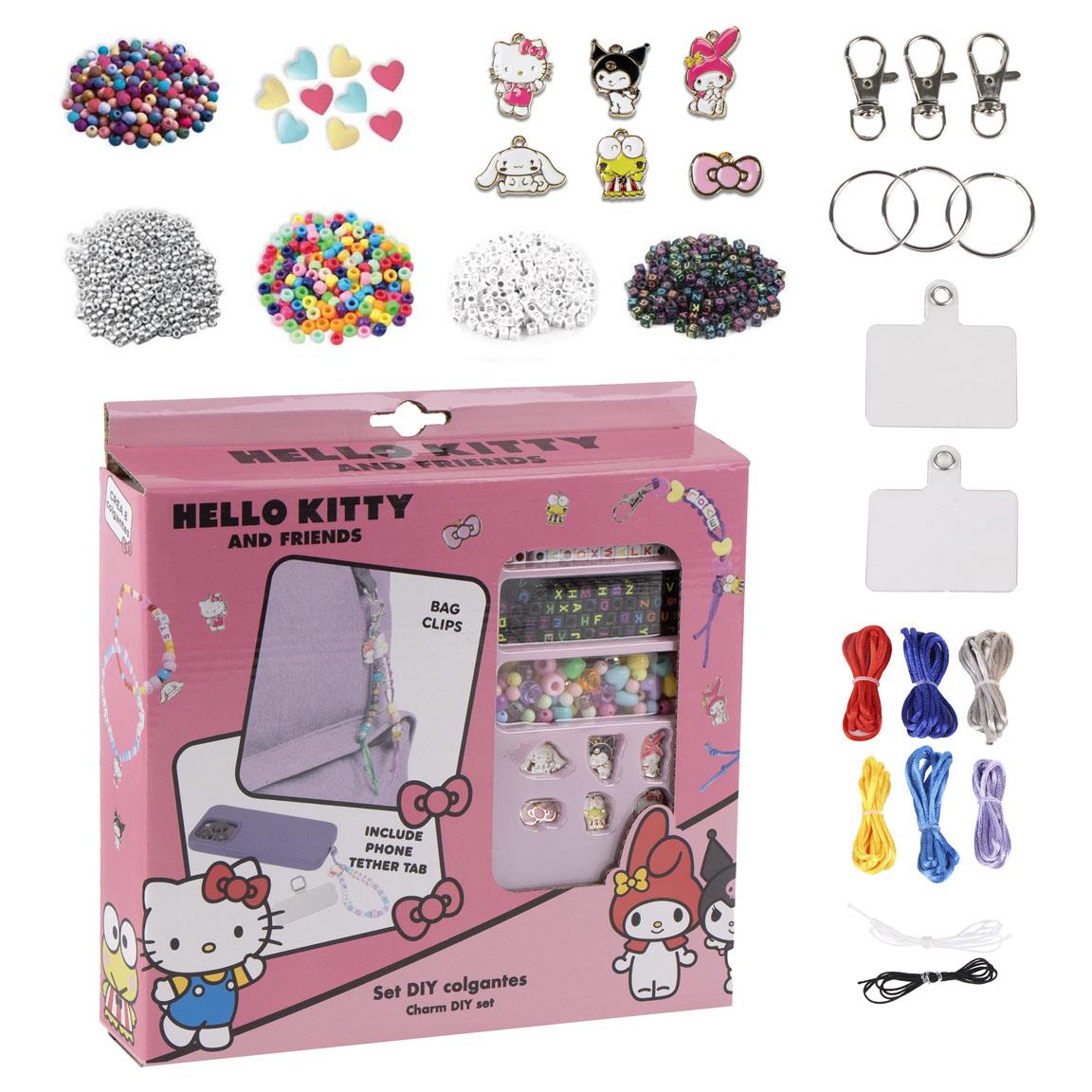 Set de belleza diy bag clip hello kitty