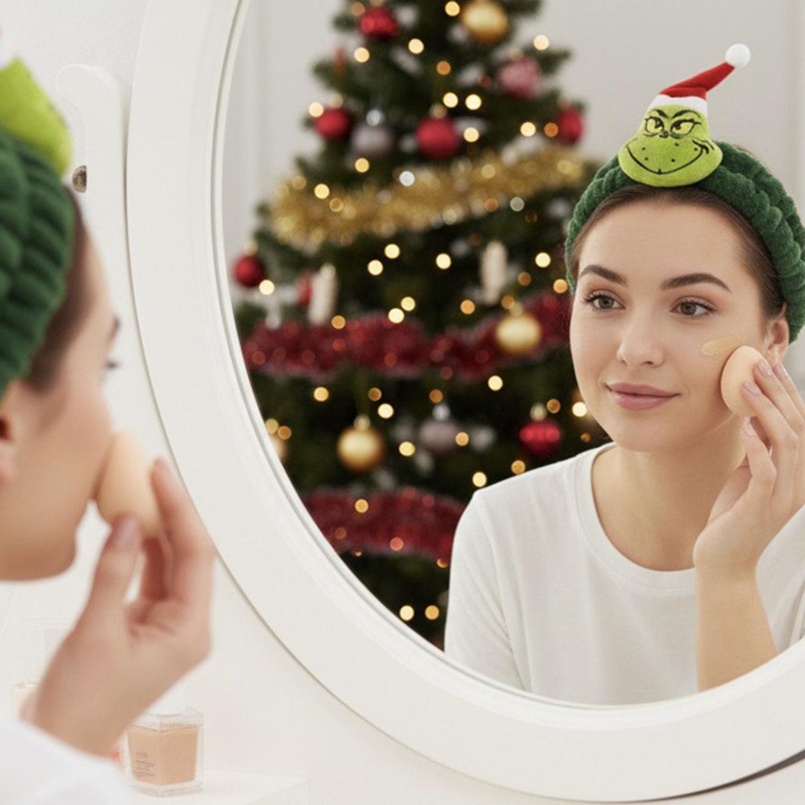 Turbante maquillaje the grinch