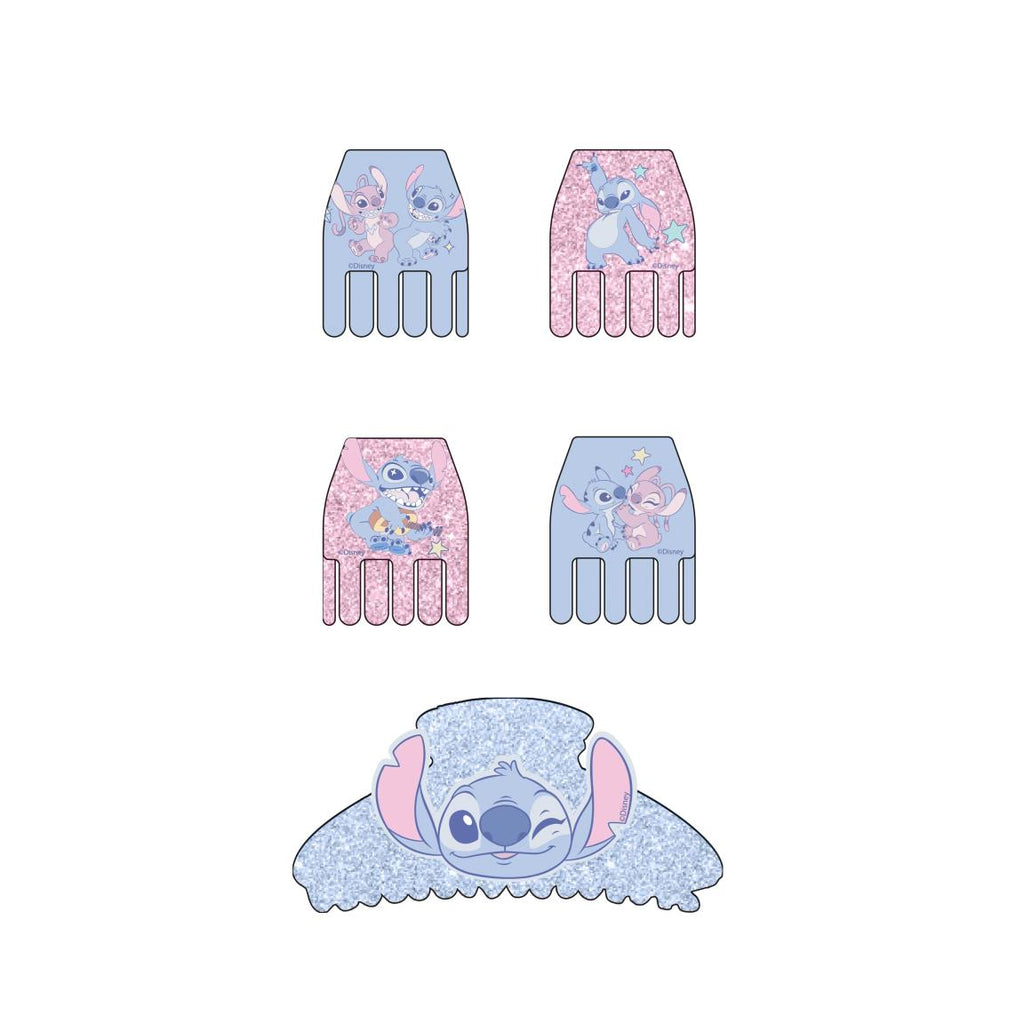 Accesorios pelo clips 5 piezas stitch